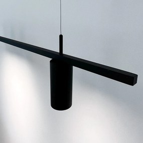Pendente Retângular 100X5,5X18,5Cm Tubo Assimetrico Alumínio 4Xmr16 -... (CHAMPANHE)