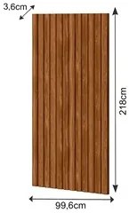 Kit 2 Placas Painel Ripado Decorativo 99cm Slat M20 Cinamomo - Mpozena