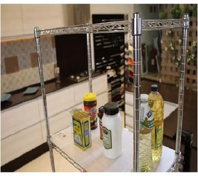 Estante Aço 5 Prateleiras Cromada Aramada Cozinha 170 Cm