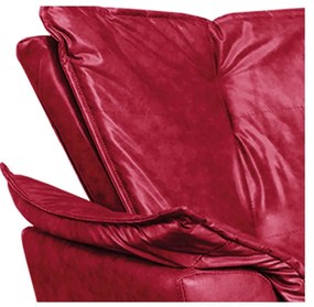 Poltrona Sala de Estar Giratória MM30 Opalla Corano - D'Rossi - Vermelho