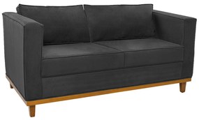 Sofá 2 Lugares Europa Linho Chumbo ADJ Decor