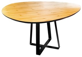 Mesa Contemporânea Tátio Egg 1400 - Lâmina Natural Kleiner