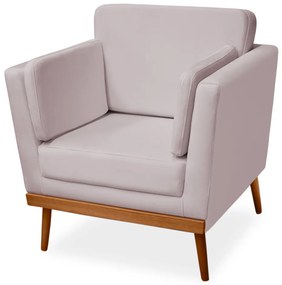 Poltrona Decorativa Siena Veludo Crepe