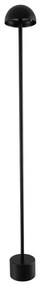 Balizador Led Aluminio Preto 6w 3000k 76cm Ip65 Cogu