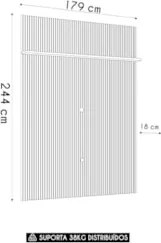 Painel Para TV 75 Polegadas 179cm Logus Z10 Cumaru - Mpozenato