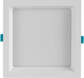 Plafon Led Embutir Quadrado Branco 17W 120 Deep - LED BRANCO QUENTE (3000K)