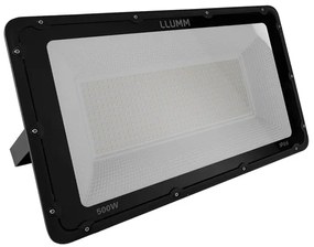 Projetor Led Aluminio Preto 500W 80 6500K Ip66 Deep Fit