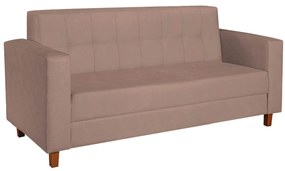 Sofá 2 Lugares Denver Linho Rosê - ADJ Decor