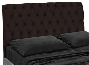Cabeceira Cama Box Casal Queen 160 cm Potenza Suede Marrom - Sheep Estofados - Marrom
