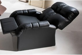 Poltrona Reclinável 1 Lugar - Concept 3059 Couro Ecológico Preto