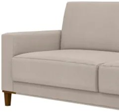 Sofá 3 Lugares 214cm Com 02 Poltronas Zaire Z32 Linho Areia    - Mpoze