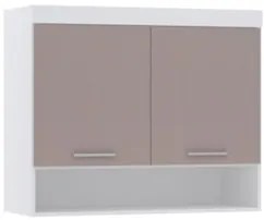Armário Aéreo Ponte Modulado 97cm Taiga Branco/Cinnamon L01 - Mpozenat