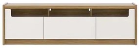 Rack Oslo Off White Gloss com Base Freijo 2,20 MT - 69682 Sun House