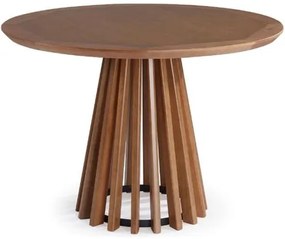 Mesa de Jantar Brisa Tampo Redondo Madeira Verniz Avela 1,30cm - 50982 Sun House