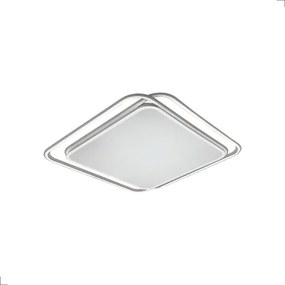 Plafon Hoop 72W Multicolor Branco Bivolt 38X38 | Opus Hm 82901 (Dourado)