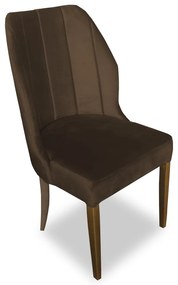 Kit 6 Cadeiras De Jantar Safira Suede Marrom