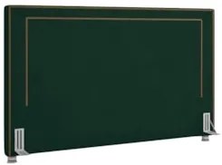 Cabeceira Cama Box Casal 140cm Mali Z37 Veludo Verde Musgo - Mpozenato