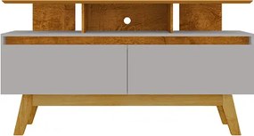 Rack Rubi 1.2 Naturalle/Off White – Bechara Móveis