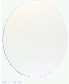Tampo de Madeira Branco 70 CM Redondo - 25094 Sun House