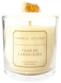 Vela Aromática Flor de Laranjeira - Citrino  Citrino