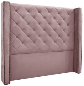 Cabeceira Cama Box Casal 140 cm Vicenza Veludo S04 - D'Rossi - Lilás
