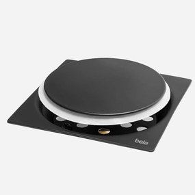 Ralo Click Inteligente de Banheiro 10x10 cm (Inox Preto)
