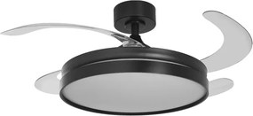 Ventilador De Teto Led Retrátil 96w Multitemperatura Riviera - PRETO