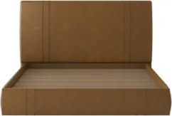 Cama Queen Flutuante Com Cabeceira 160cm Lyra Sintético Camel S05 - Mp