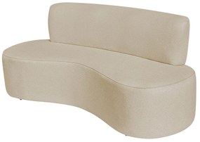 Sofá Curvo 3 Lugares Amsterdã 160cm Suede