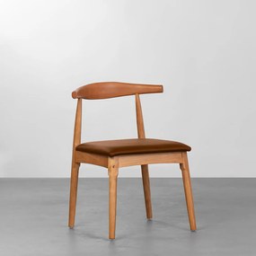 Cadeira Elbow - Natural e Preto