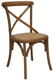 Cadeira Decorativa Sala de Jantar Cozinha Danna Rattan Natural Bétula G56 - Gran Belo