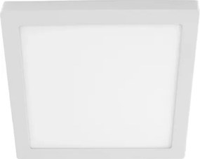 Plafon Led De Sobrepor Branco 24W 30X30cm Moldura - LED BRANCO QUENTE (3000K)