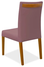 Cadeira de Jantar Milan Veludo Rose