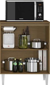 Balcão Cozinha com Tampo 70cm com 2 Portas Joana Atacama/Off White A09 - D'Rossi