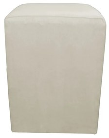 Puff Decorativo Dado 32 x 32 cm Suede Bege
