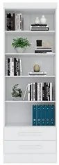 Kit 3 Estantes Livreiro 2 Gavetas e 5 Prateleiras Fancy Q01 Branco - M