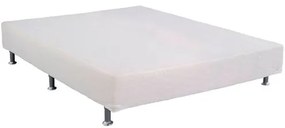 Base de Cama Box Light White Baixa Casal 138 cm (LARG) - 42683 Sun House