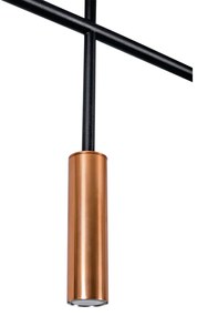 Pendente Barão 176X43Cm 7Xmr11 / Cabo Aço Chumbador + Cabo Rayon | Usi... (BT - Branco Texturizado)