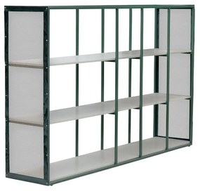 Base Estante Cuore Sem Tela - verde oliva c/ detalhes fendi lumière