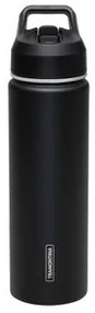 Garrafa Térmica Tramontina 650 ml Preta com Canudo