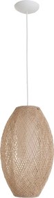 Pendente Juta Rustica Bege E Off White 26Cm