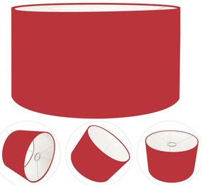 Cúpula Abajur Cilíndrica Cp-7027 Ø55x30cm Bordô