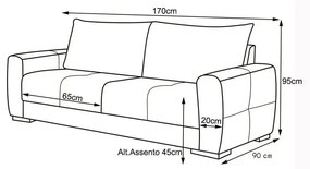 Sofá 2 Lugares 170cm Base Madeira York Linho Bege G28 - Gran Belo