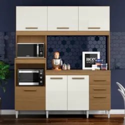 Armário de Cozinha Compacta com Tampo Melian Atacama/Off A15 - Mpozena