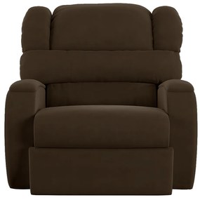 Poltrona do Papai Sala de Cinema Reclinável Kylie Manual Veludo Marrom G23