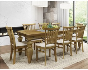 Conjunto de Jantar Flower com 8 Cadeiras Espanha