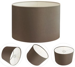 Cúpula Abajur Cilíndrica Cp-7018 Ø40x25cm Caqui