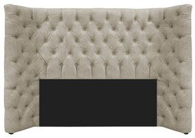 Cabeceira Casal Everest P02 140 cm para cama Box Suede - ADJ Decor