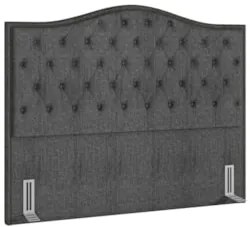 Cabeceira Cama Box Casal 140cm Siena Z37 Linho Cinza - Mpozenato