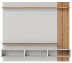 Painel Home Suspenso para TV 70 Pol. 180cm Buriti C05 Off White Matte/